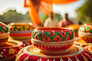 indian wedding decor ideas. AI-Generated photo