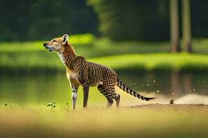 the cheetah is a fast runner and can reach speeds of up to 60 miles per hour. AI-Generated photo