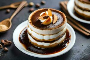 the best coffee shop desserts in the world. AI-Generated photo