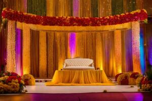 indian wedding decor ideas. AI-Generated photo