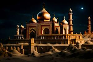 the taj mahal is a famous building in india. AI-Generated photo