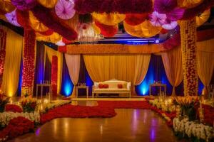 indian wedding decor ideas. AI-Generated photo