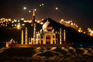 the taj mahal is a white marble mausoleum in the city of agra. AI-Generated photo
