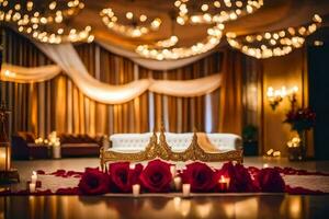 indian wedding decor ideas. AI-Generated photo