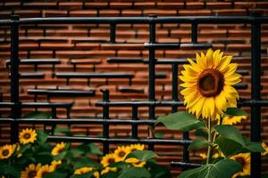 sunflower by jimmy kirk. AI-Generated photo