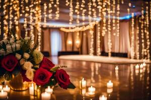 wedding reception decor ideas. AI-Generated photo