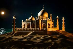 the taj mahal is a white marble mausoleum in the city of agra. AI-Generated photo