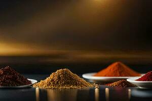 spices in a bowl. AI-Generated photo
