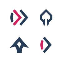 Arrow logo design vector element with modern style