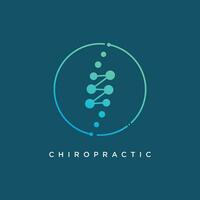 Chiropractic logo design vector element with modern style