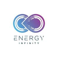 Energy logo design element with creative infinity idea vector