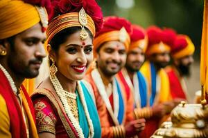 indian wedding in bangalore. AI-Generated photo