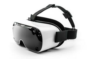 Virtual reality glasses on a white background,generative AI. photo