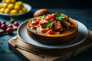 el mejor Español comida en Londres. generado por ai foto