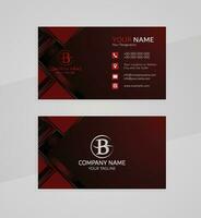 Professional business card template modern luxurious company card design vector