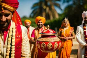 indian wedding in san diego. AI-Generated photo