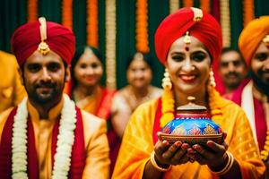 indian wedding in mumbai. AI-Generated photo