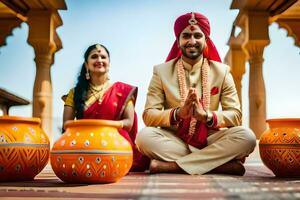 indian wedding photography in jaipur. AI-Generated photo