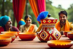 indian wedding decoration ideas. AI-Generated photo