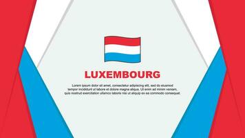 Luxembourg Flag Abstract Background Design Template. Luxembourg Independence Day Banner Cartoon Vector Illustration. Luxembourg Background