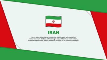 Iran Flag Abstract Background Design Template. Iran Independence Day Banner Cartoon Vector Illustration. Iran Independence Day