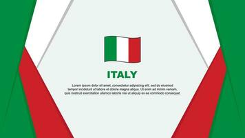 Italy Flag Abstract Background Design Template. Italy Independence Day Banner Cartoon Vector Illustration. Italy Background