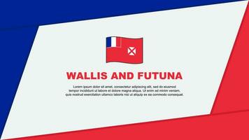 Wallis And Futuna Flag Abstract Background Design Template. Wallis And Futuna Independence Day Banner Cartoon Vector Illustration. Wallis And Futuna Banner