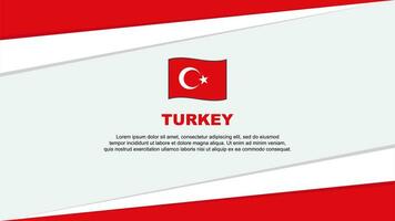 Turkey Flag Abstract Background Design Template. Turkey Independence Day Banner Cartoon Vector Illustration. Turkey Design