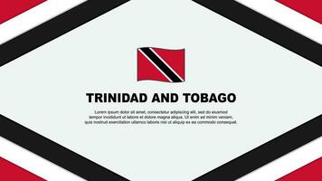 Trinidad And Tobago Flag Abstract Background Design Template. Trinidad And Tobago Independence Day Banner Cartoon Vector Illustration. Trinidad And Tobago Template