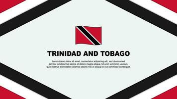 Trinidad And Tobago Flag Abstract Background Design Template. Trinidad And Tobago Independence Day Banner Cartoon Vector Illustration. Trinidad And Tobago Template