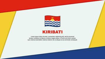 Kiribati bandera resumen antecedentes diseño modelo. Kiribati independencia día bandera dibujos animados vector ilustración. Kiribati bandera