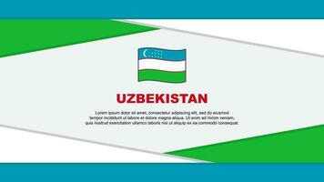 Uzbekistan Flag Abstract Background Design Template. Uzbekistan Independence Day Banner Cartoon Vector Illustration. Uzbekistan Vector