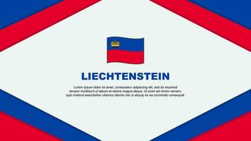 Liechtenstein Flag Abstract Background Design Template. Liechtenstein Independence Day Banner Cartoon Vector Illustration. Liechtenstein Template