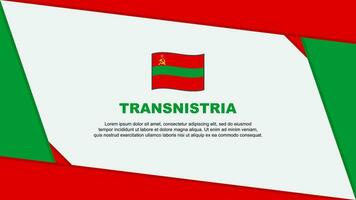 Transnistria Flag Abstract Background Design Template. Transnistria Independence Day Banner Cartoon Vector Illustration. Transnistria Independence Day