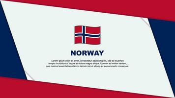 Norway Flag Abstract Background Design Template. Norway Independence Day Banner Cartoon Vector Illustration. Norway Independence Day