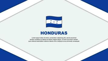 Honduras Flag Abstract Background Design Template. Honduras Independence Day Banner Cartoon Vector Illustration. Template