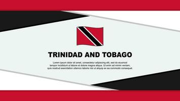 Trinidad And Tobago Flag Abstract Background Design Template. Trinidad And Tobago Independence Day Banner Cartoon Vector Illustration. Trinidad And Tobago Vector