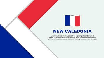 New Caledonia Flag Abstract Background Design Template. New Caledonia Independence Day Banner Cartoon Vector Illustration. New Caledonia Illustration