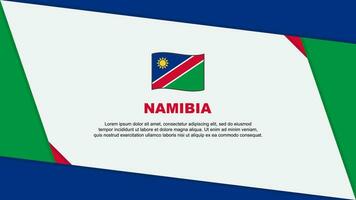 Namibia Flag Abstract Background Design Template. Namibia Independence Day Banner Cartoon Vector Illustration. Namibia Independence Day