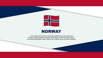 Norway Flag Abstract Background Design Template. Norway Independence Day Banner Cartoon Vector Illustration. Norway Vector