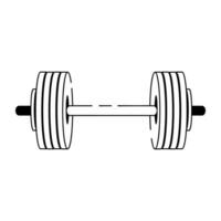 Trendy Barbell Concepts vector