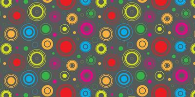 Colorful circles. circle chaotic pattern. Seamless pattern. vector