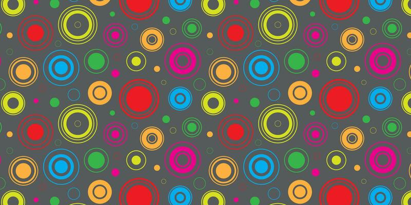 Colorful circles. circle chaotic pattern. Seamless pattern.
