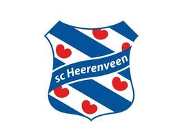 Heerenveen Club Symbol Logo Netherlands Eredivisie League Football Abstract Design Vector Illustration