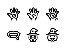 Simple Set of Celestial and Witchcraft Vector Line Icons