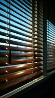 Venetian blind light AI Generated photo