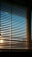 Venetian blind light AI Generated photo