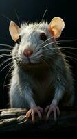 Pet White rat AI Generated photo