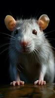 Pet White rat AI Generated photo