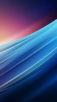 Modern Blue Lines with Gradient Background for Tech Presentations Vertical Mobile Wallpaper AI Generated photo